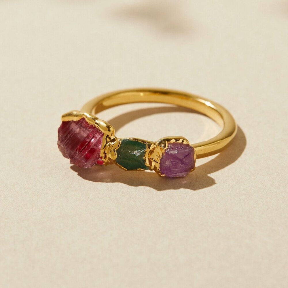 DANIBARBEshop Tourmaline Trio ring